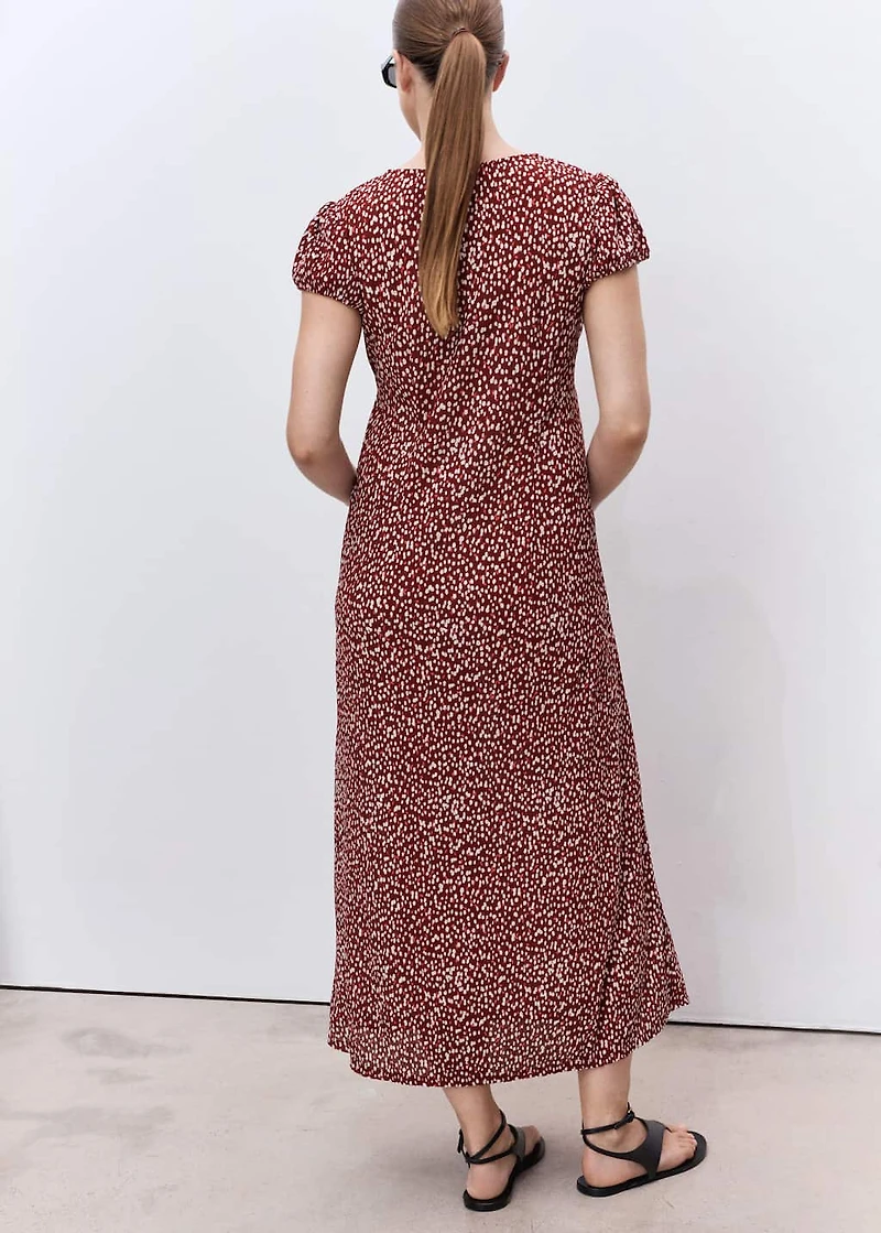 Floral-print maternity dress