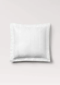 Two 300-thread count cotton satin striped pillowcases 60x60 cm