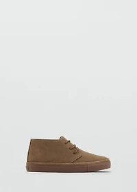 Split leather shoes