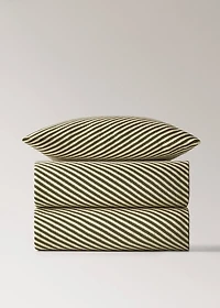 Children’s checked striped cushion cover 40x40 cm