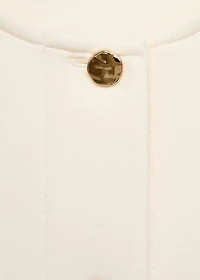 Cotton cropped jacket with pockets