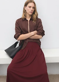 Plank midi-skirt