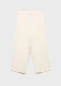 Crop knit trousers