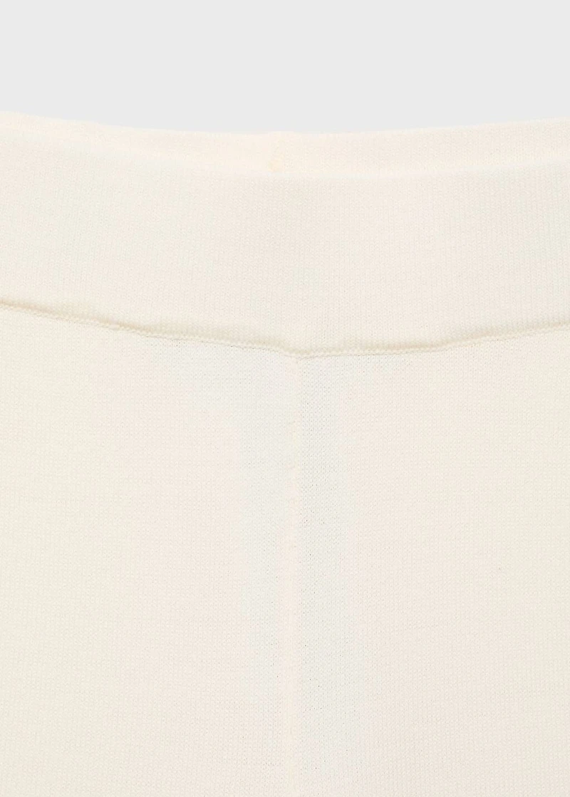 Crop knit trousers