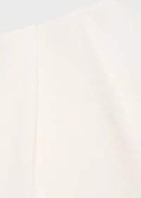 Asymmetrical combined knitted dress