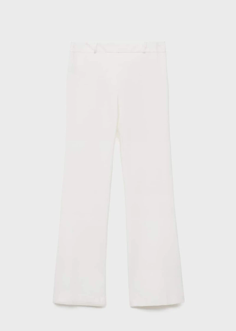 Straight-leg pants with belt loops