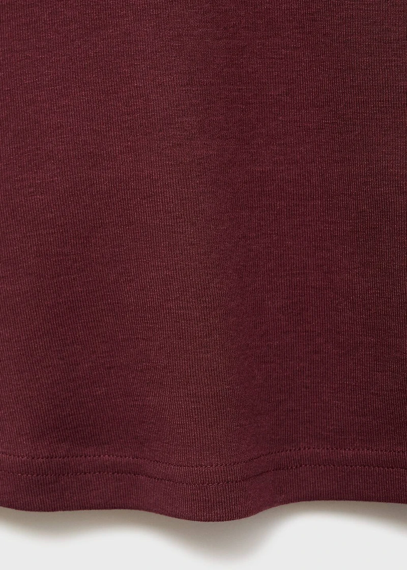 Short-sleeved cotton t-shirt