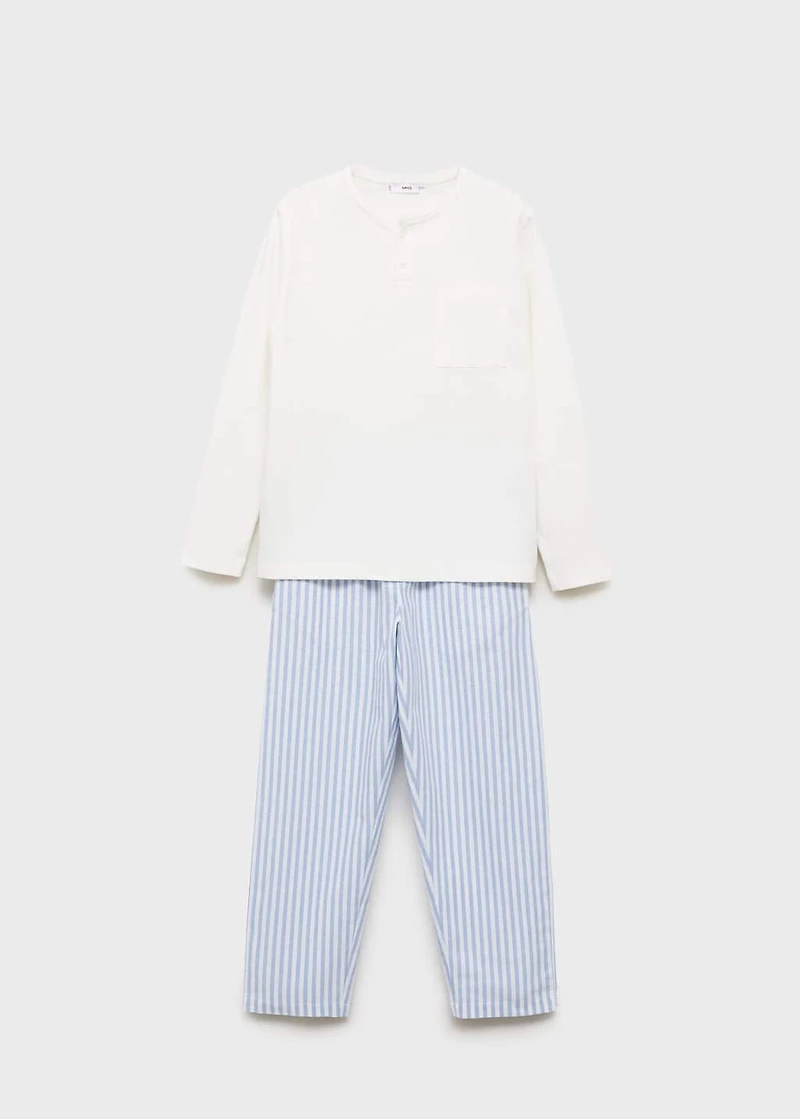 Striped long pyjamas