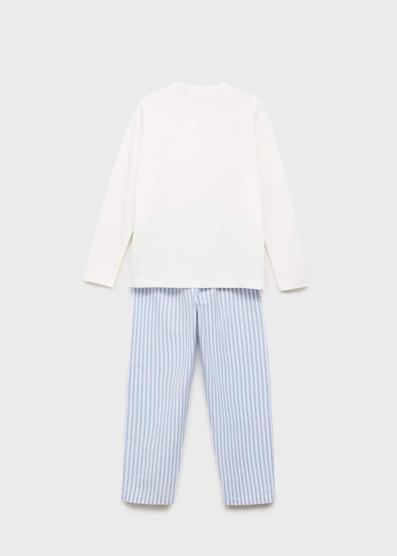 Striped long pyjamas