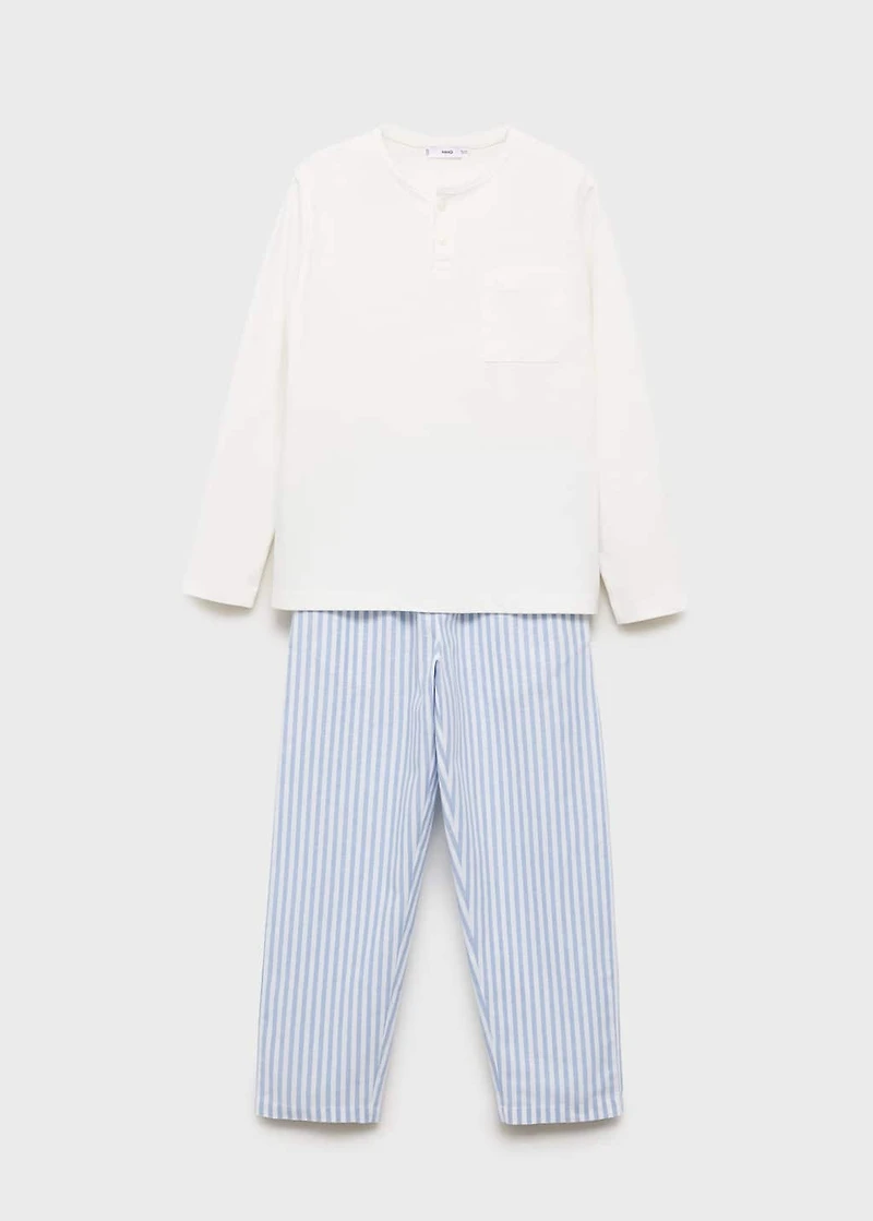 Striped long pyjamas
