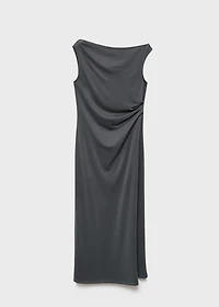 Asymmetrical pleated dress