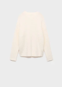 Bouclé-effect pajama sweater