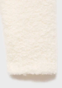 Bouclé-effect pajama sweater