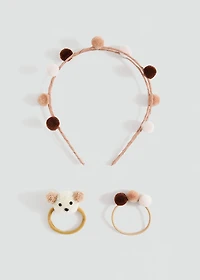 Headband and scrunchie set