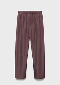 Long silk pants