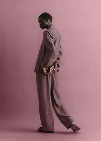 Long silk pants