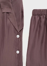 Long silk pants