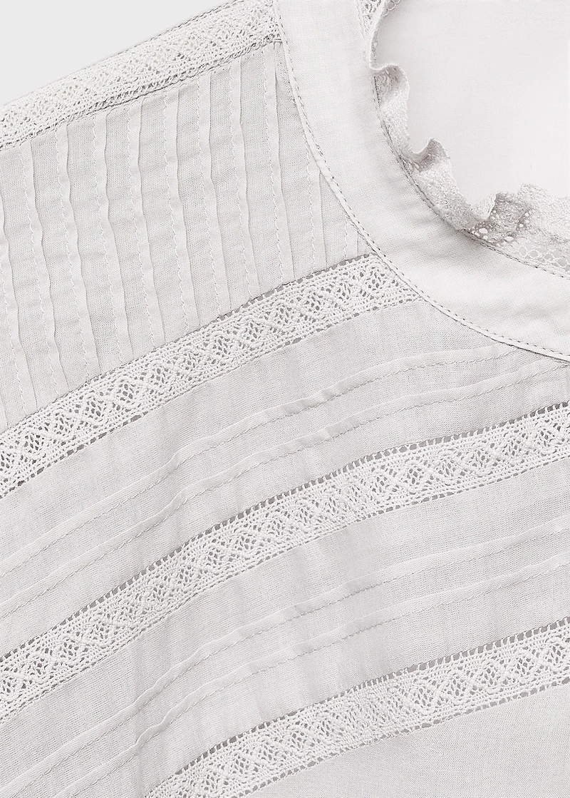 Short-sleeved cotton nightdress