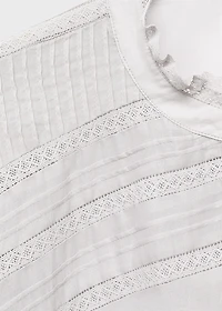Short-sleeved cotton nightdress