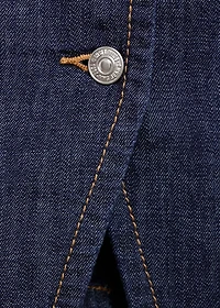 Buttoned denim top