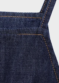 Buttoned denim top
