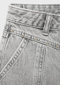 Short denim skirt
