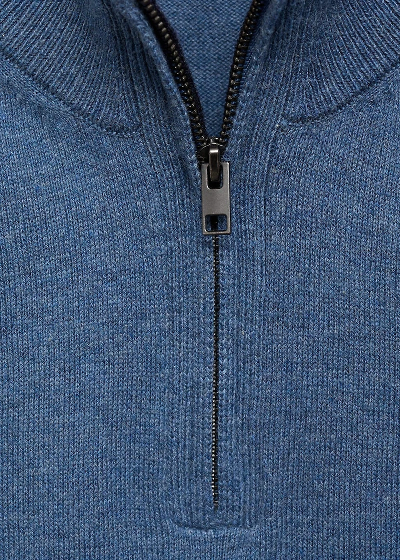 Zip neck jumper