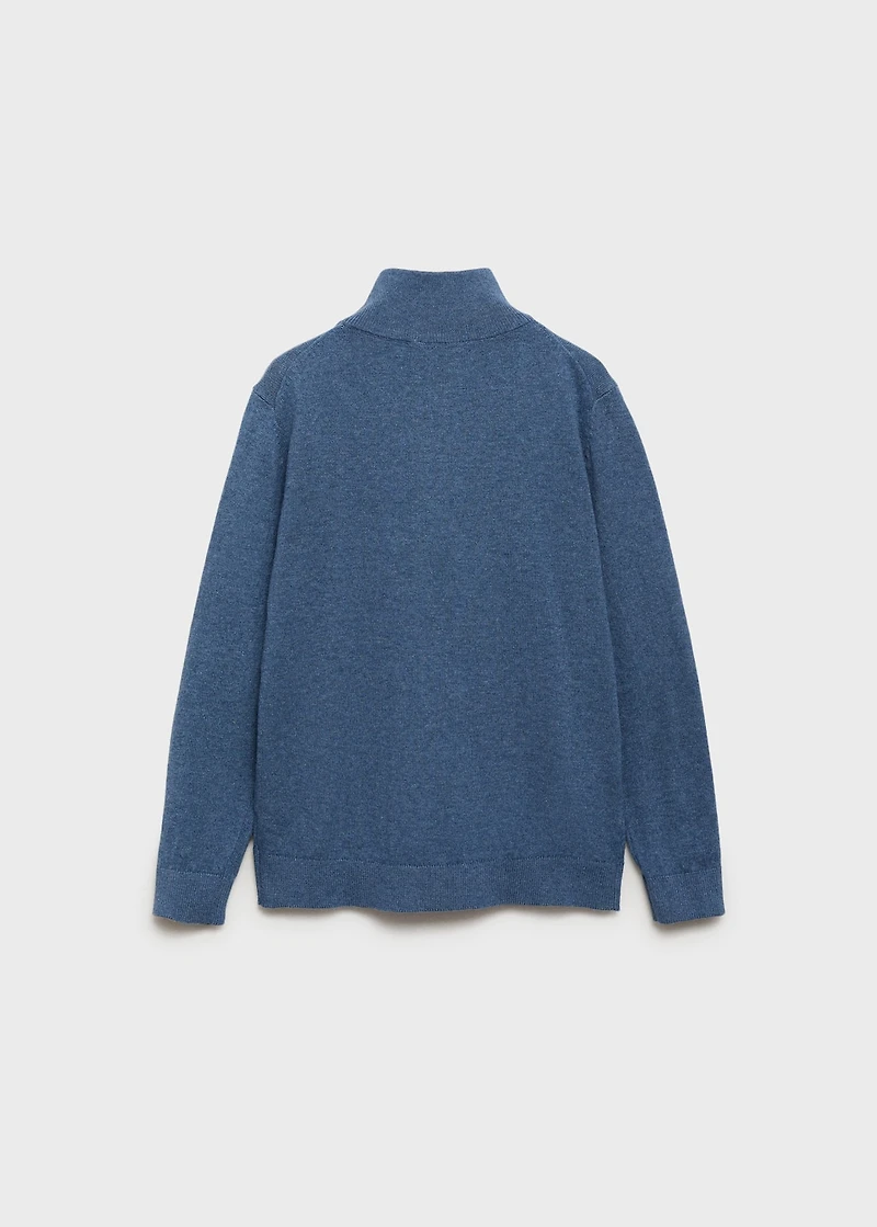 Zip neck jumper