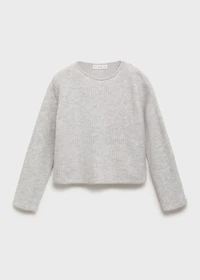 Knitted ribbed sweater