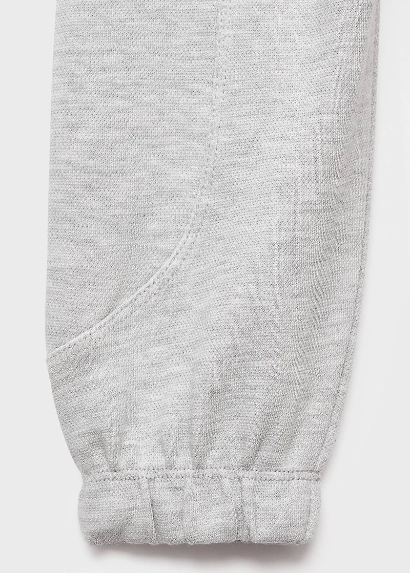 Cotton joggers with elastic waist