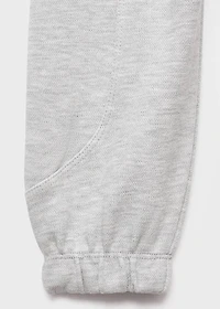 Cotton joggers with elastic waist