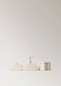 Cloud-shaped stoneware bathroom cabinet