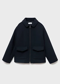 Wool fabric coat