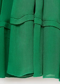Top with pleated back neckline