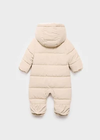 Sherpa hooded jumpsuit