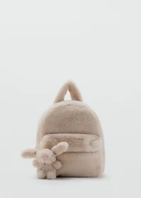 Bunny fur backpack
