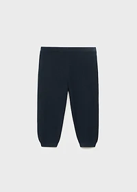 Cotton-knit trousers