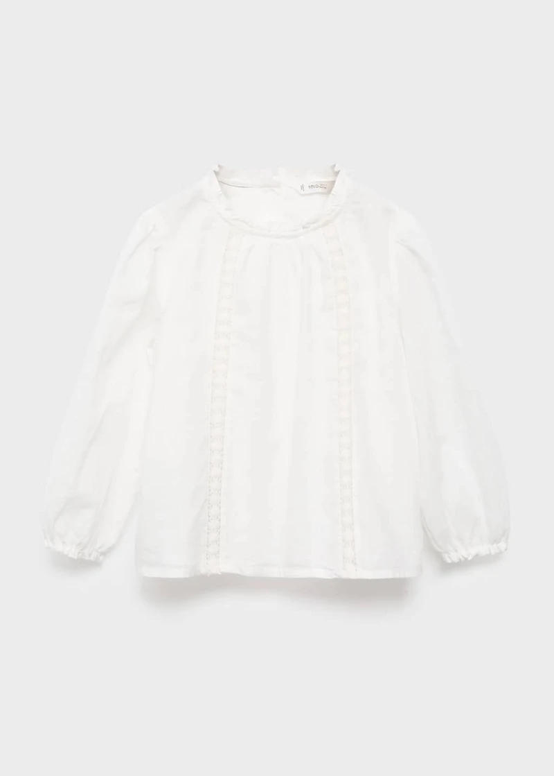 Embroidered cotton blouse