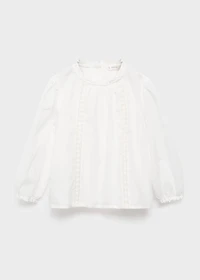 Embroidered cotton blouse