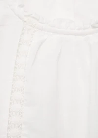 Embroidered cotton blouse
