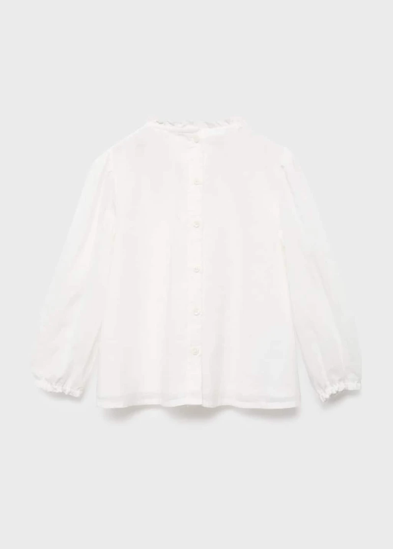 Embroidered cotton blouse