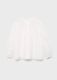 Embroidered cotton blouse