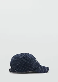 Embroidered wool cap
