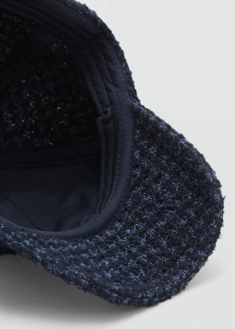 Embroidered wool cap