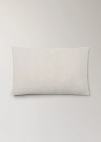 Washed linen pillowcase with hemstitch 50x75 cm