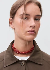 Worn-effect trench coat