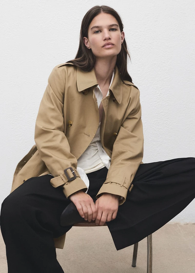 Classic trench coat with belt