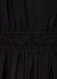 Dress with gathered waist