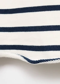 Contrast striped sweatshirt