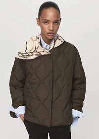 Oversize quilted down anorak